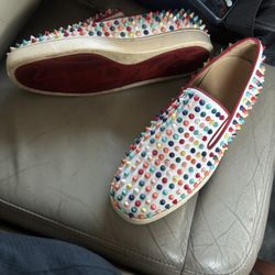 Christian Louboutin Roller Boat sneakers with multicolor spikes