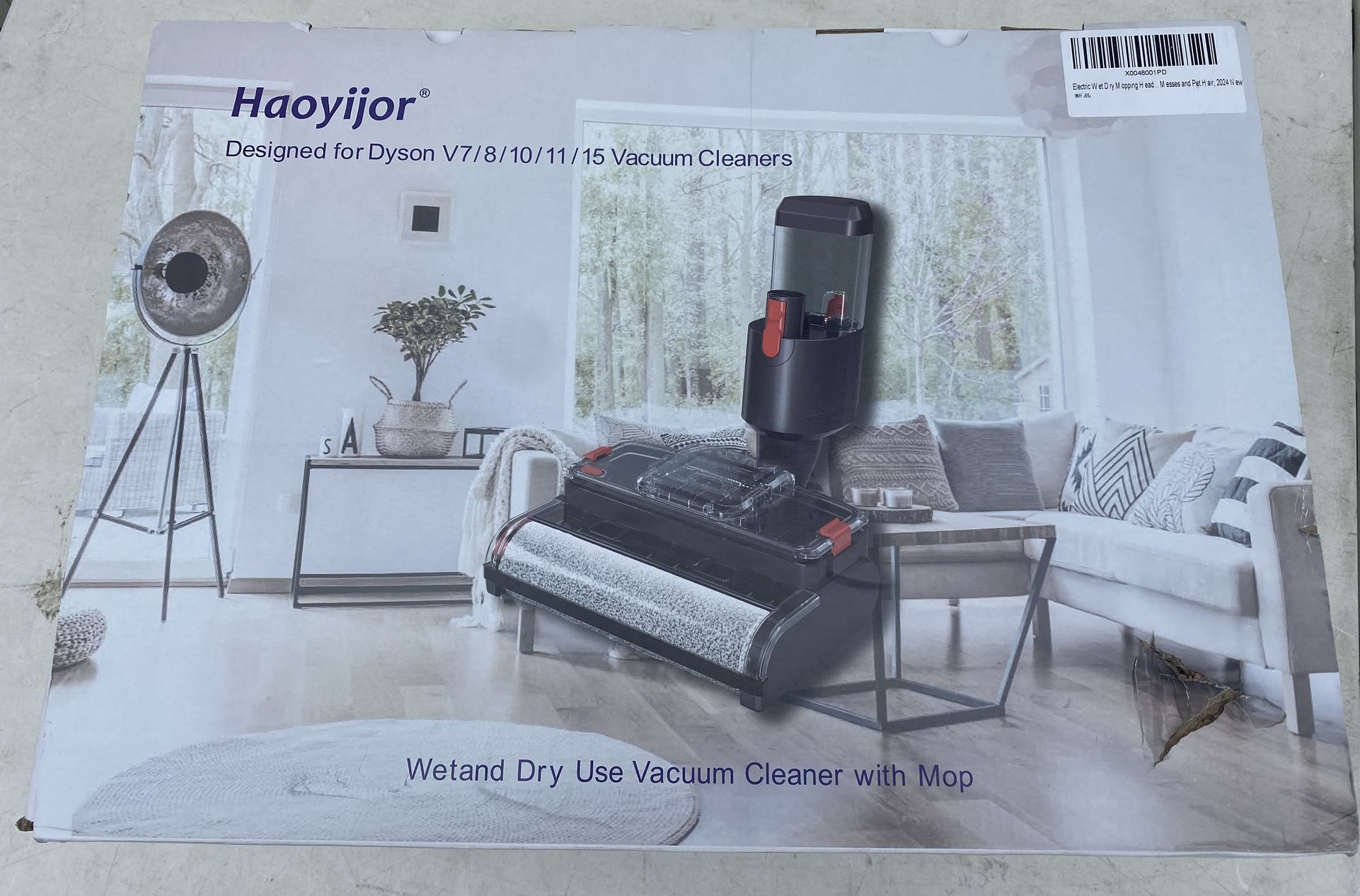 Electric Wet Dry Mopping Head for Dyson V15 V8 V7 V10 V11