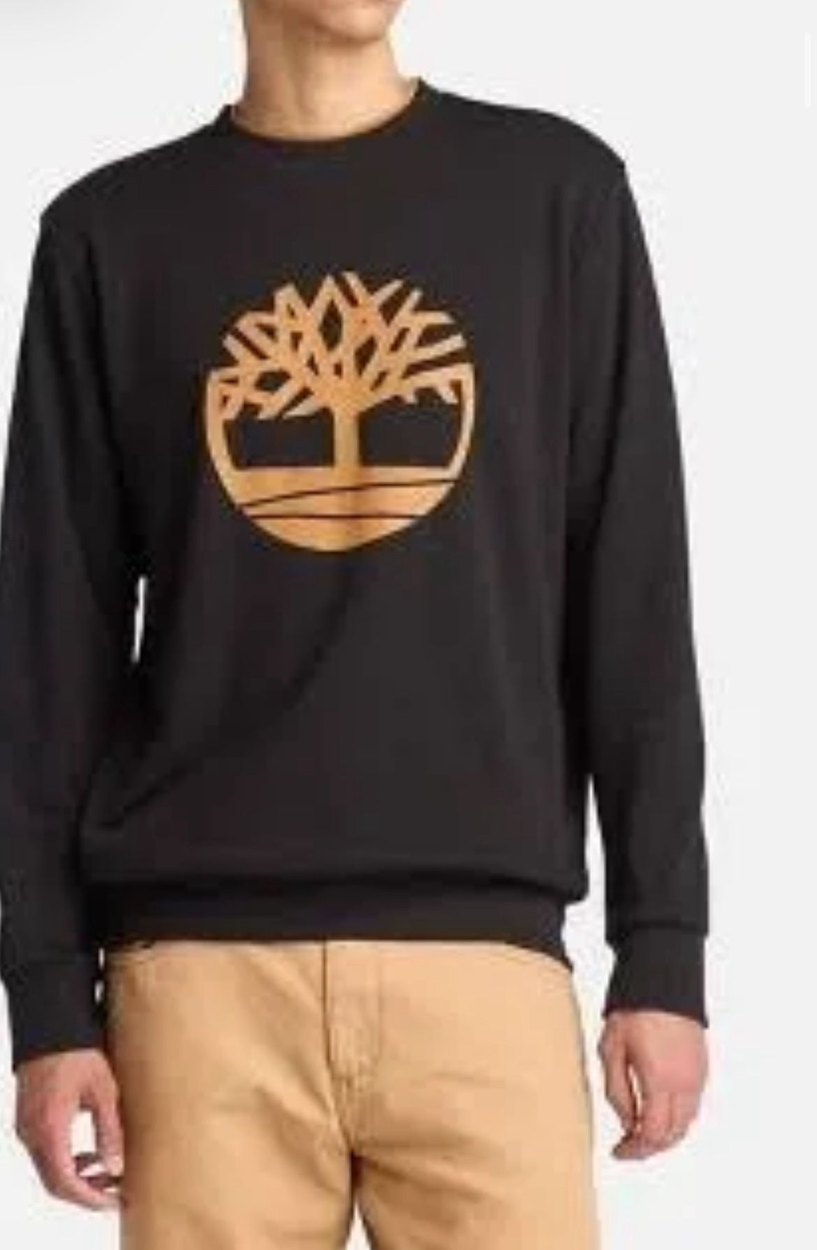 TIMBERLAND CREW NECK SWEATSHIRT BLACK / GOLD
