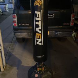 FITVEN Freestanding Punching Bag With Gloves 