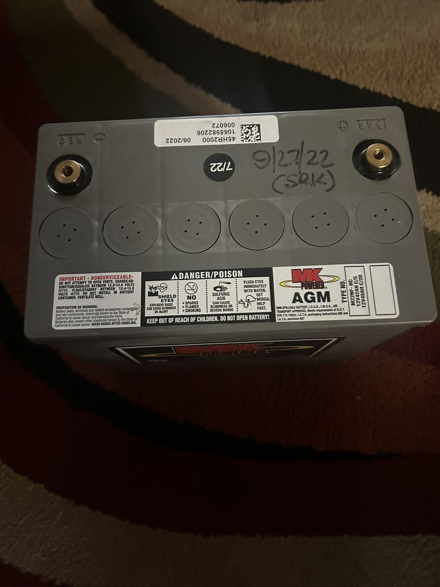 new battery never used