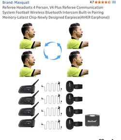 Referee Headsets 4 Person,