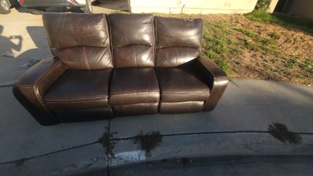 $100 or OBO Leather Power Reclining Sofa!!
