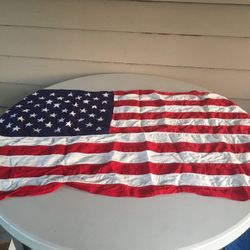 Cloth American Flag Never Hung Outside 