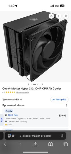 never used coolermaster air cooler with box and all accessories
