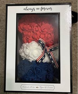 Patriotic Always & Forever Flower Bear