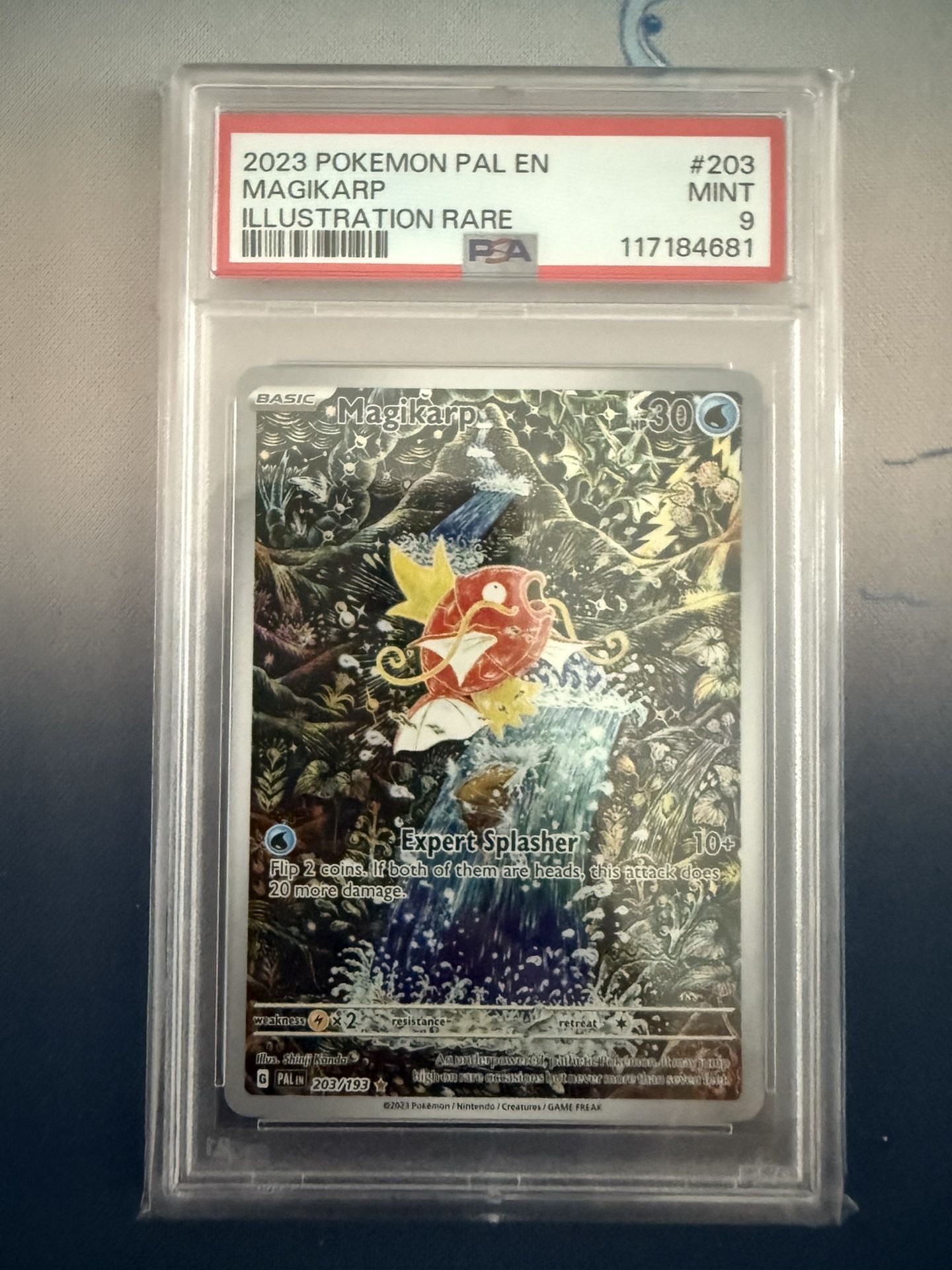 Magikarp #203 PSA 9 Pokemon Paldea Evolved