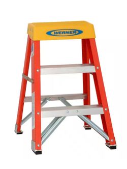 Werner 2 ft. Fiberglass Step Ladder with 300 lb. Load Capacity Type IA Duty Rating