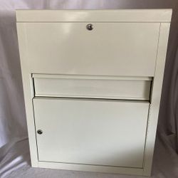 Vintage Mid-Century Modern Industrial Metal Medical Cabinet