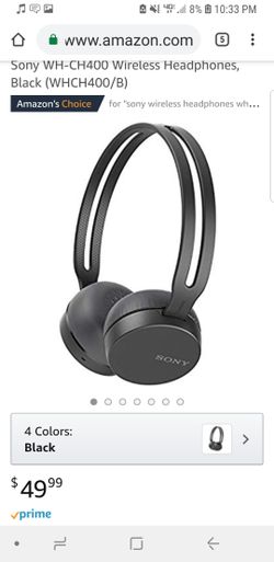 Sony wireless headphones wh-ch400