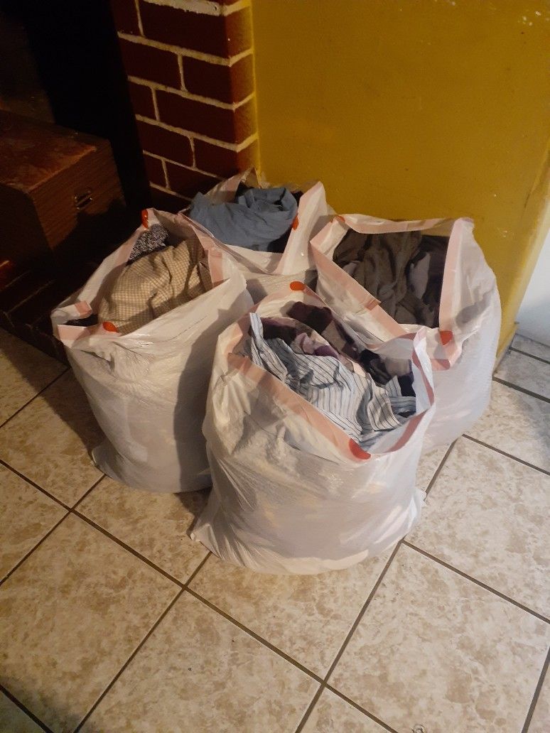4 Big Bags Of Men Clothes