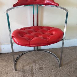 Red side chair