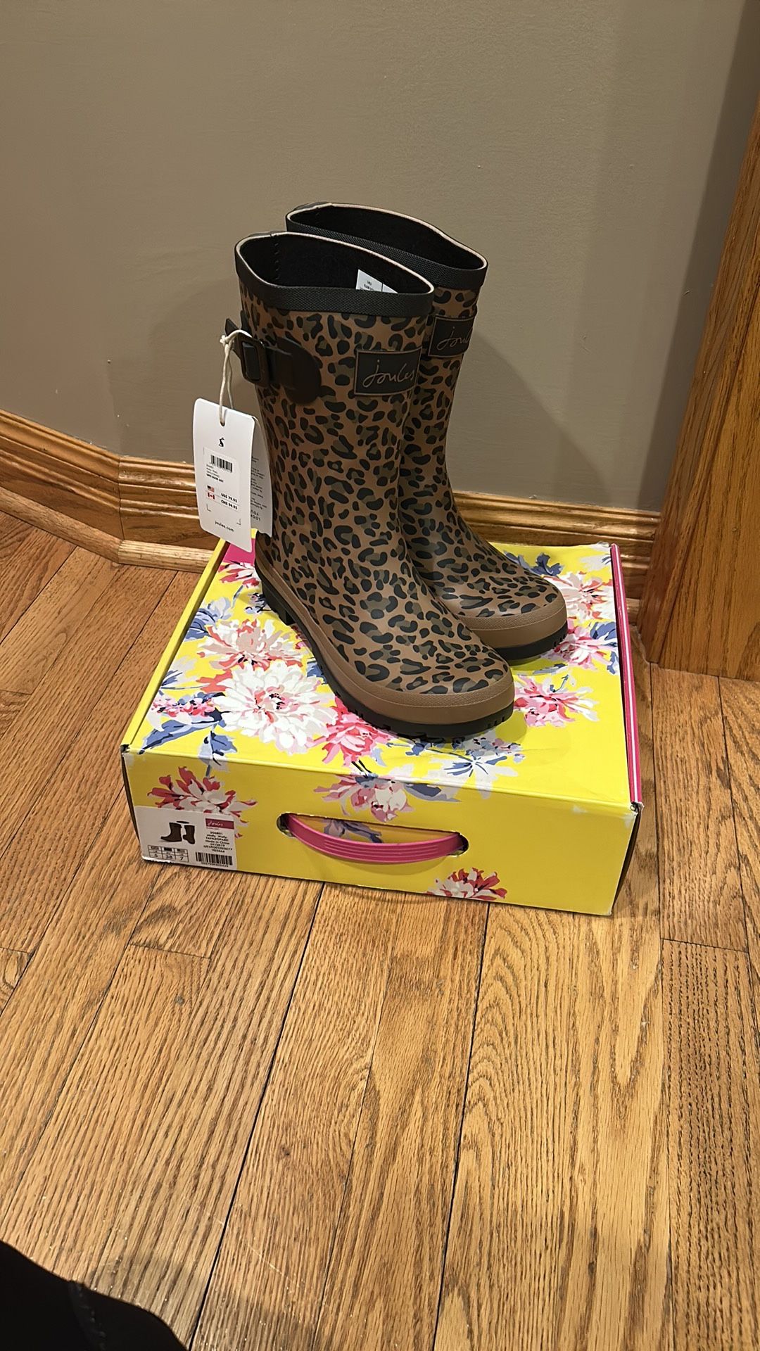 Joules Animal Print Rain Boots