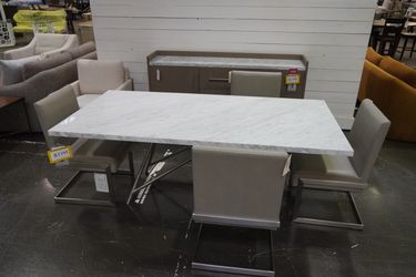 Modus Coral Rectangle Marble Dining Table