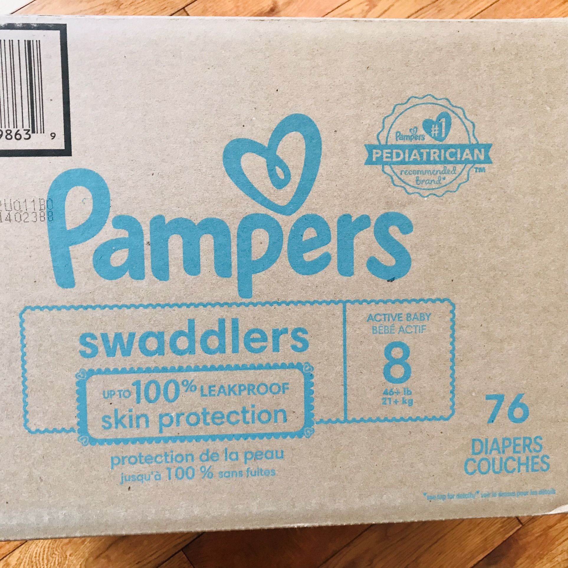 Pampers Swaddlers Size 8/76 Diapers