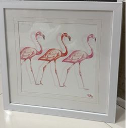 Flamingo Art Frame