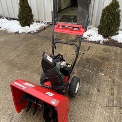 For sale a yard machine snow blower.24 inches wide 5hp motor