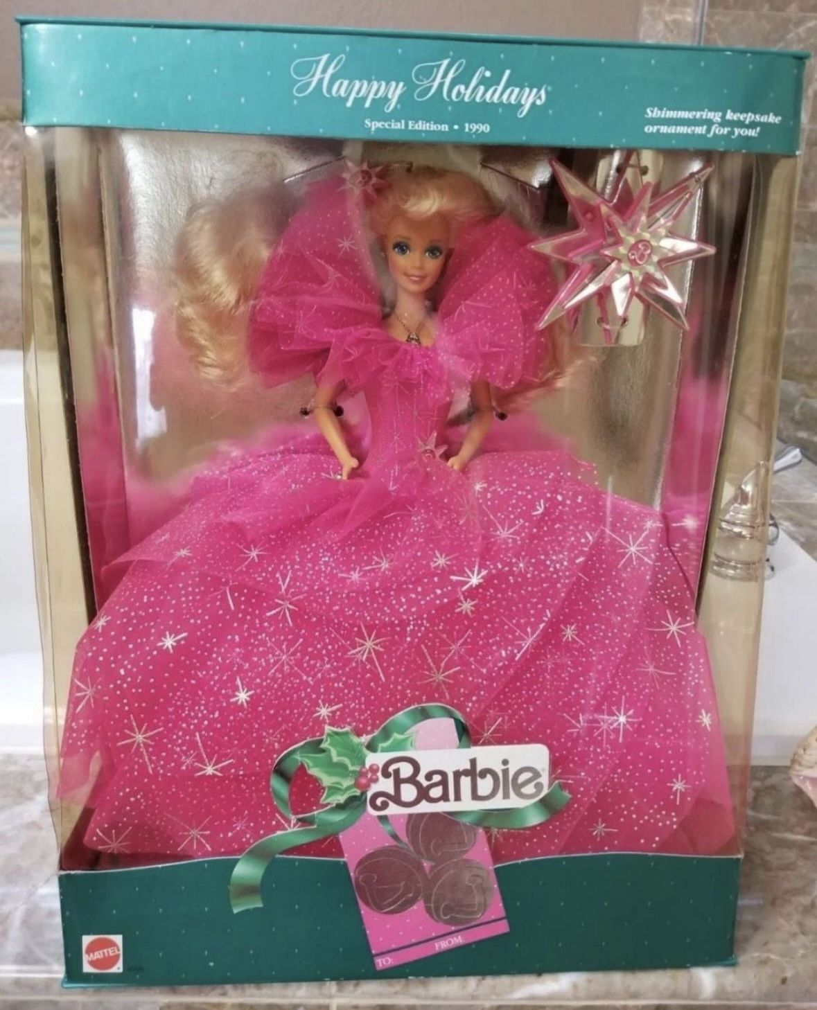Original Happy Holidays Barbie Doll 1990 💕