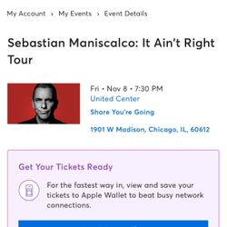 Sebastian Maniscalco Friday Show United Center