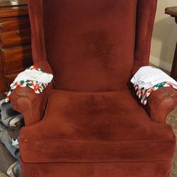 Red Wing Back Chair