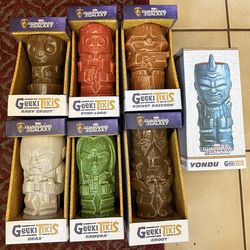 Geeki Tikis Guardians of the Galaxy Tiki Mug Marvel Series 1 Set NEW