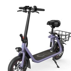 Purple Electric Scooter 