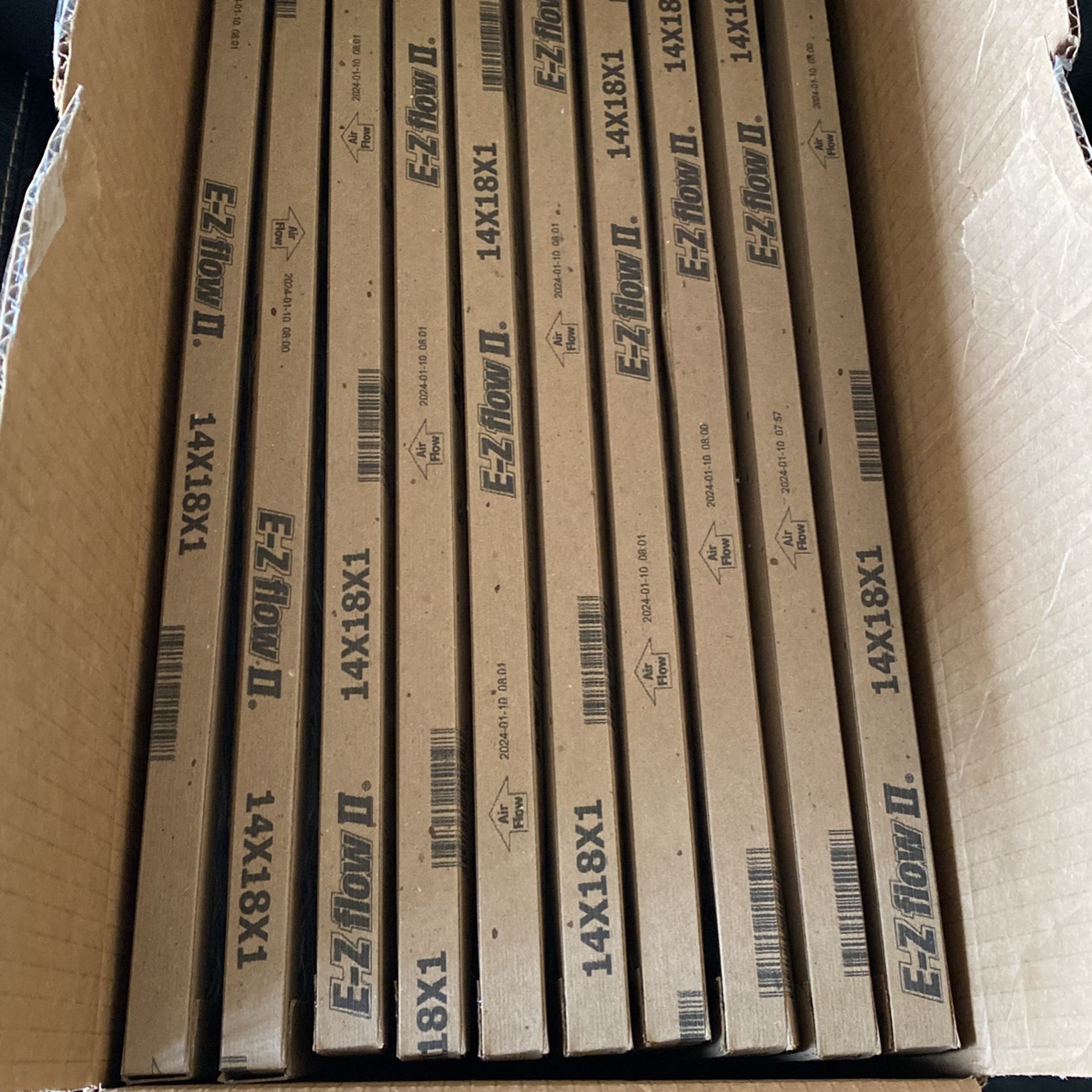 10-New AC Filters-$5 For 10 Filters: Size: 14x18x1-AAF Flanders-open Box-10 Pc.