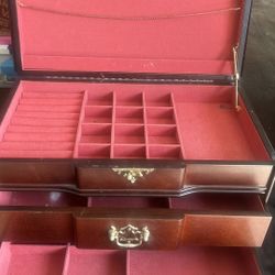 Cherry Wood Jewelry Box 