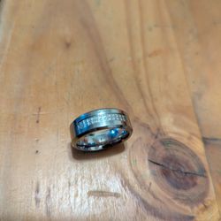 8MM 1/8 CT. T.W. Natural Diamond Cobalt Wedding Band