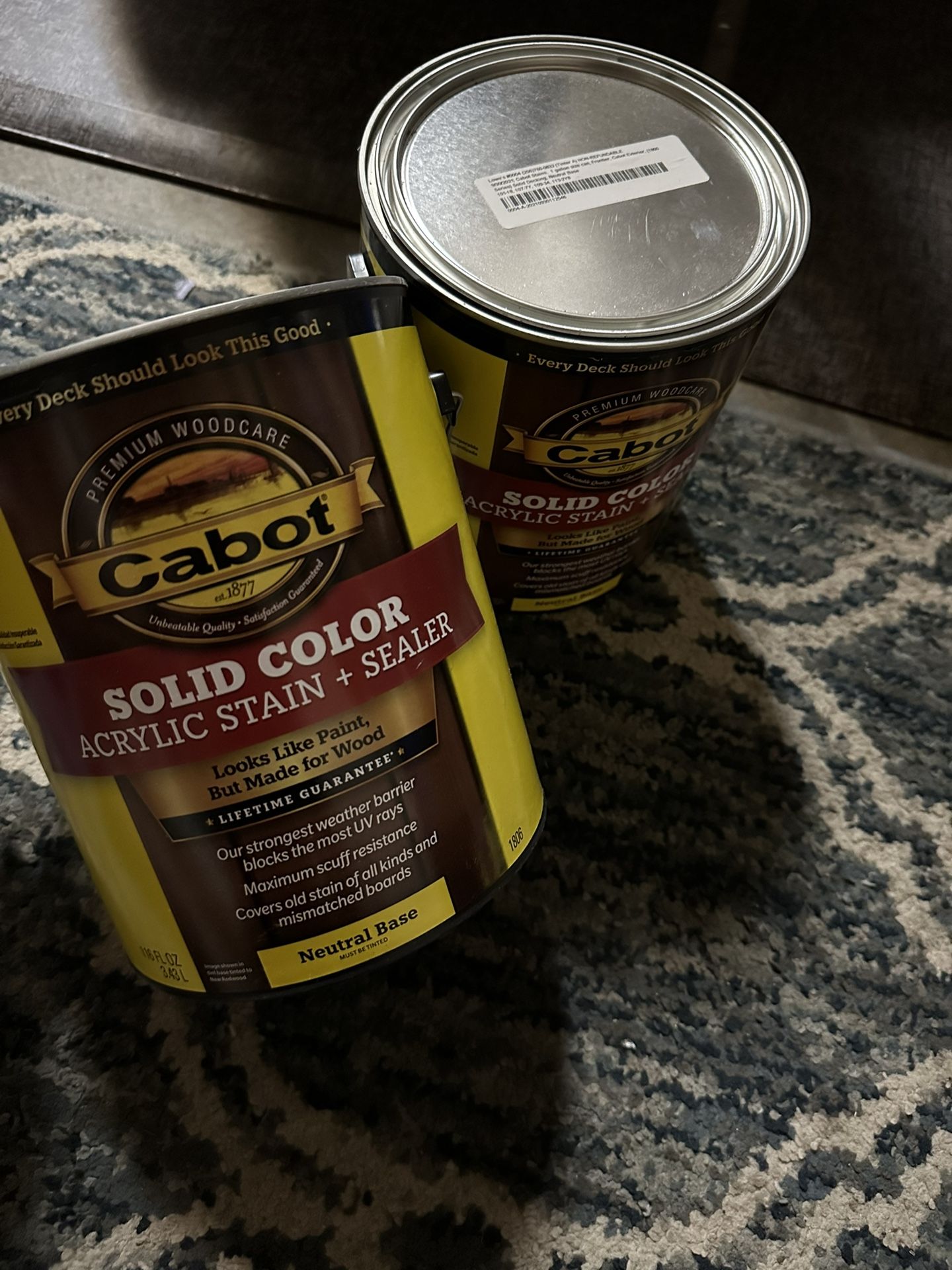 Cabot Neutral Base Solid Exterior Wood Stain and Sealer