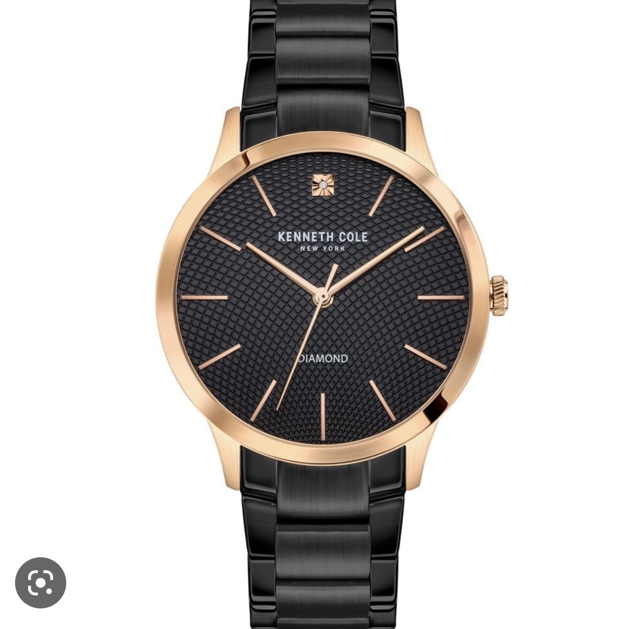 Kenneth cole black top and gold watch