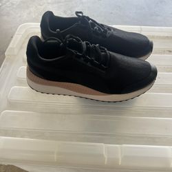 Women's Size 10 Puma Pacer Next Cage Fresh Black & Rose Gold Sneakers Shoes