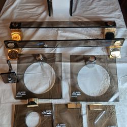 ITALIAN 100% CRYSTAL BRONZE BATHROOM FIXTURES