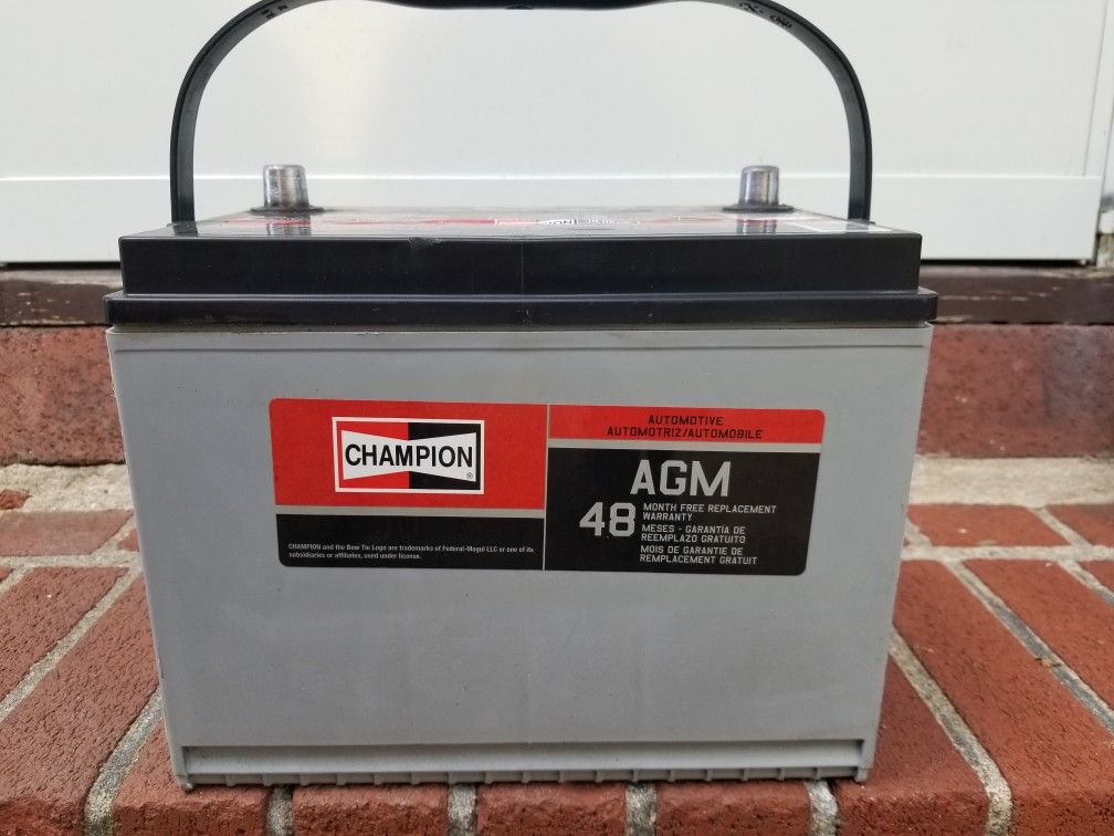 Champion AGM battery Group Size 24f Mint Condition