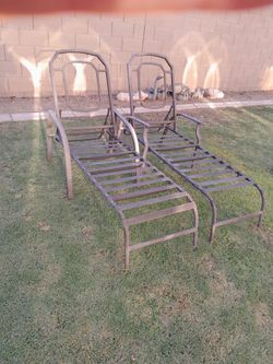 2 Outdoor Patio Chaise Lounge Pool Chairs See All Photos Read Description