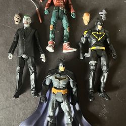 Batman Joker Robin Gordon 4 DC Universe Action Figures