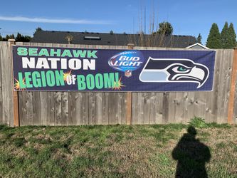 3’x14’ Seattle Seahawks Nation Legion Of Boom Custom Banner!!