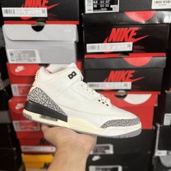 Jordan White Cement Reimagined 3s size 8.5 VNDS 