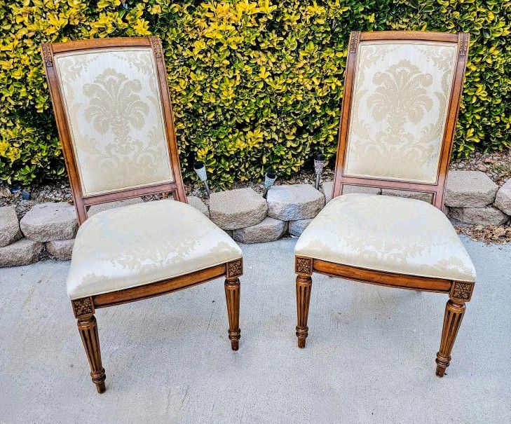 Dining CHAIRS, GLASS TOP TABLE.