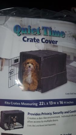 Quiet Time Dog Crate Cover 22x13x16