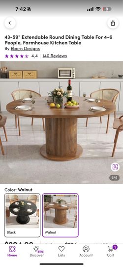 Round dinning table