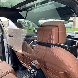 Rideshare Shield Vehicle,Clear Vehicle Sneeze Guard,PVC Car Interior Safety Barrier,for Between Driver and Passenger (Retail: $150)