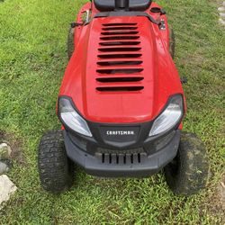 Driving Lawnmower