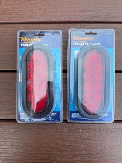 Pair of Kenway 6" Oval LED Submersible Trailer Tail Lights