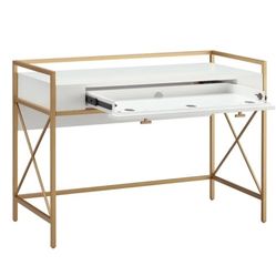 White/Gold Desk Everly Quinn