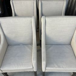 Set Of 6 Outdoor Dining Chairs