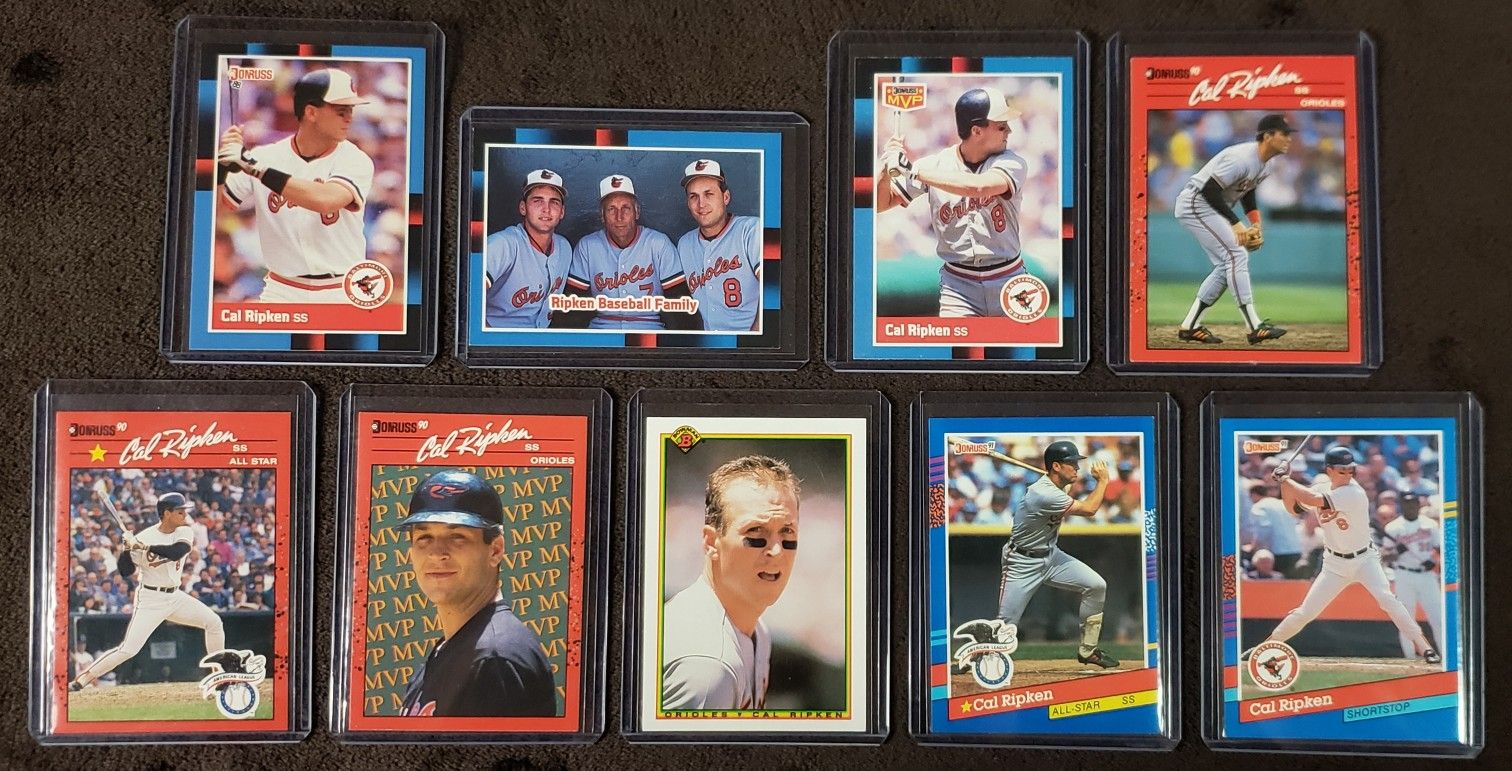 9 Cal Ripken, Jr. Baseball Cards