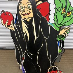Yard Art Disney Characters Snow White Witch Grinch