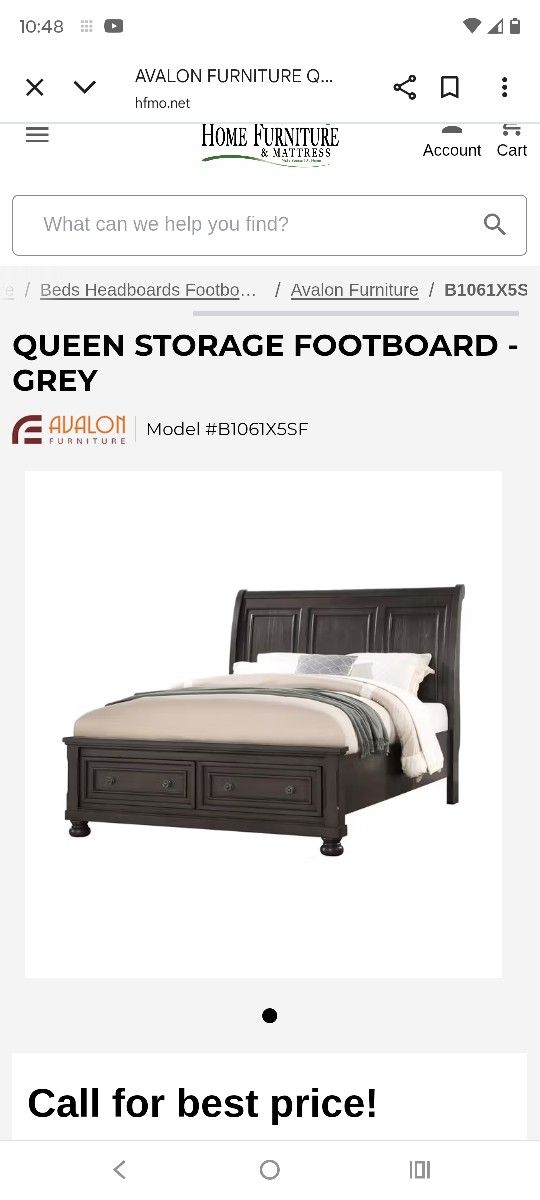 Bed Frame. Retail Price $1500