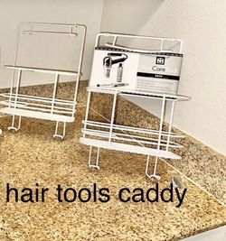 Blow Dryer And Flatiron Storage.